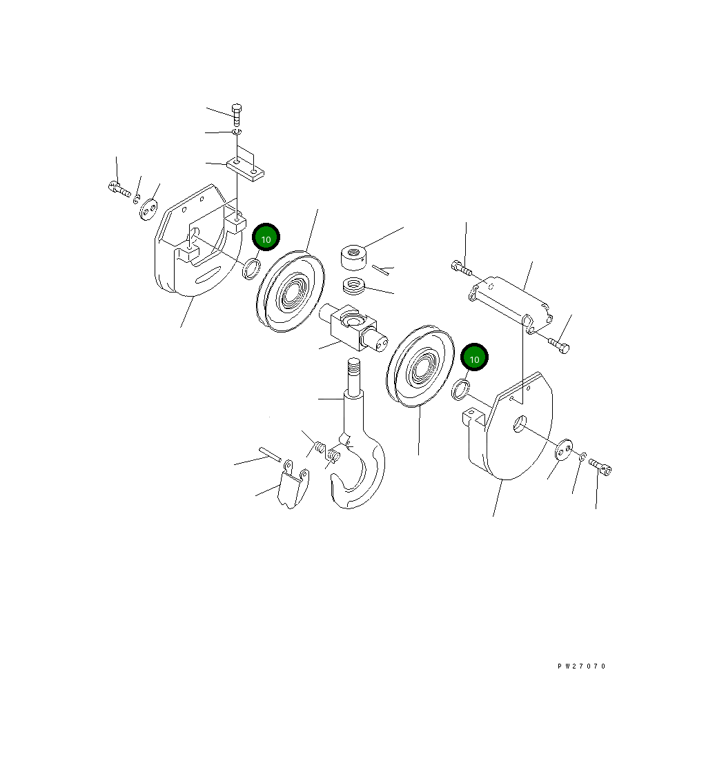 Втулка UN080535040 Komatsu