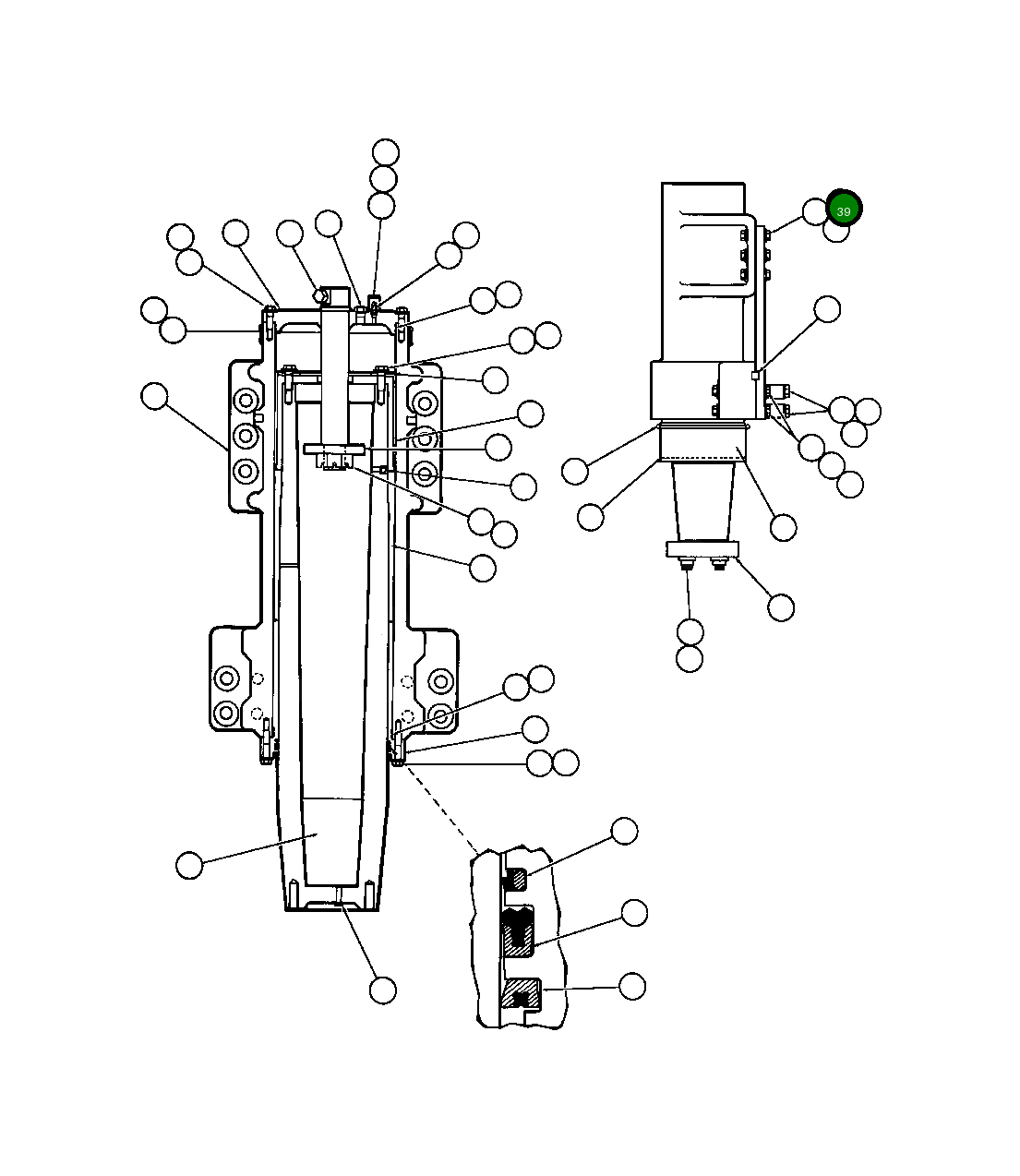 Винт с цилиндрической головкой - 1 1/2" - 6NC X 6" VN9182 Komatsu
