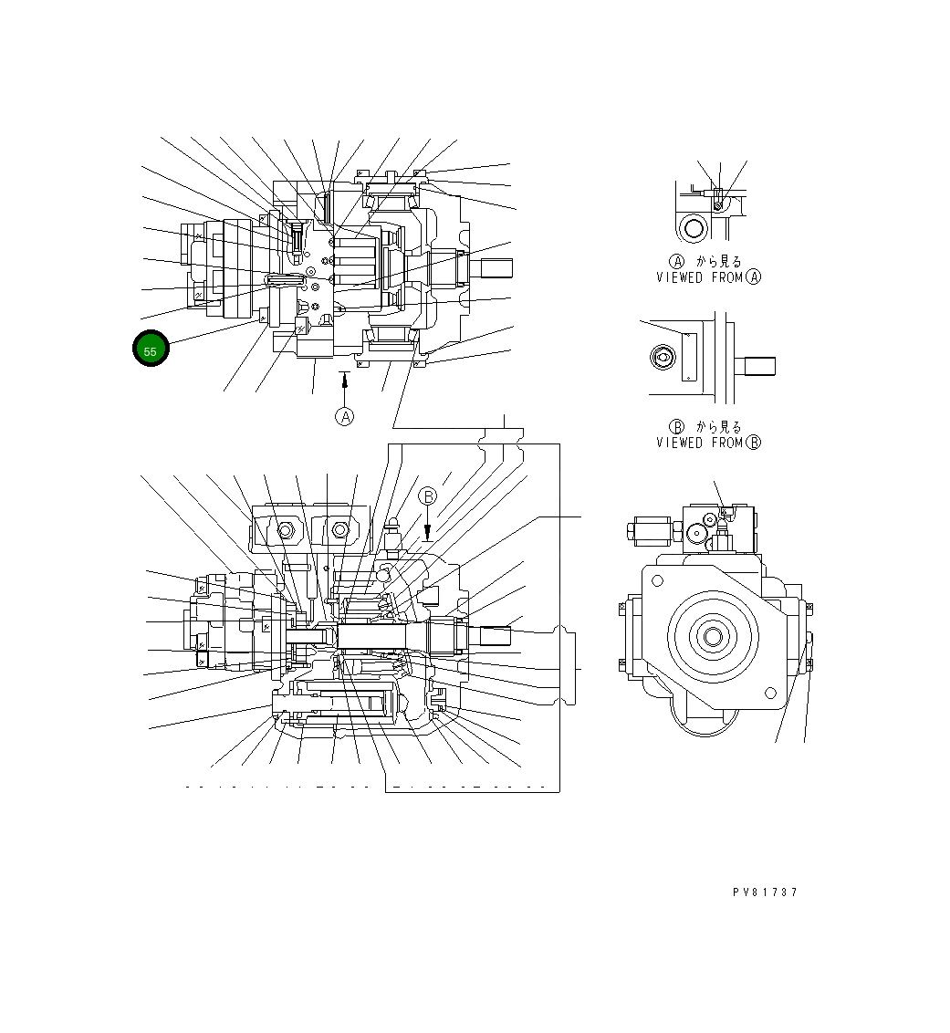 Втулка YM172176-73670 Komatsu