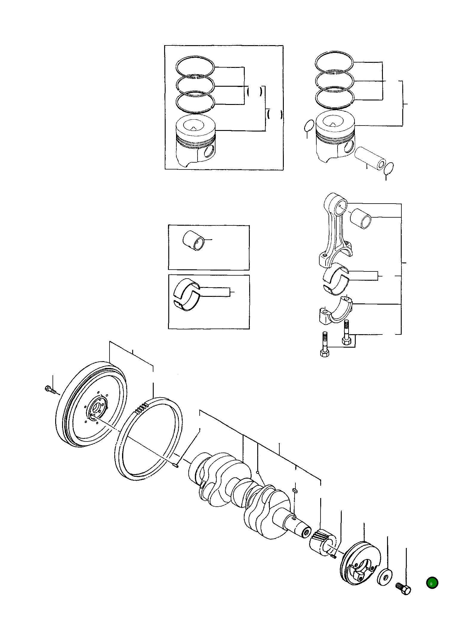 Винт YMR000072 Komatsu