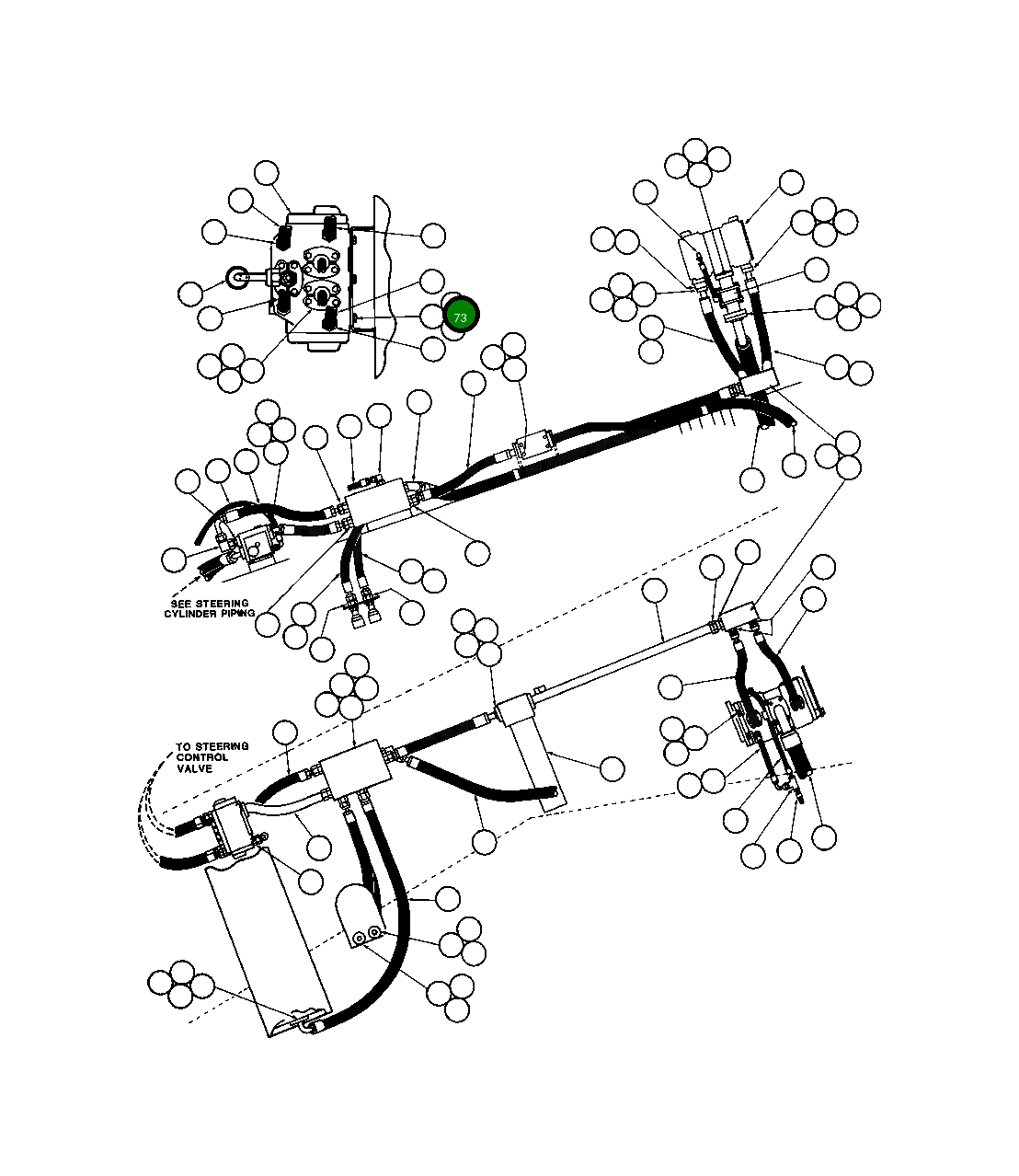 Винт с цилиндрической головкой - 7/16" - 14NC X 1" C1608 Komatsu