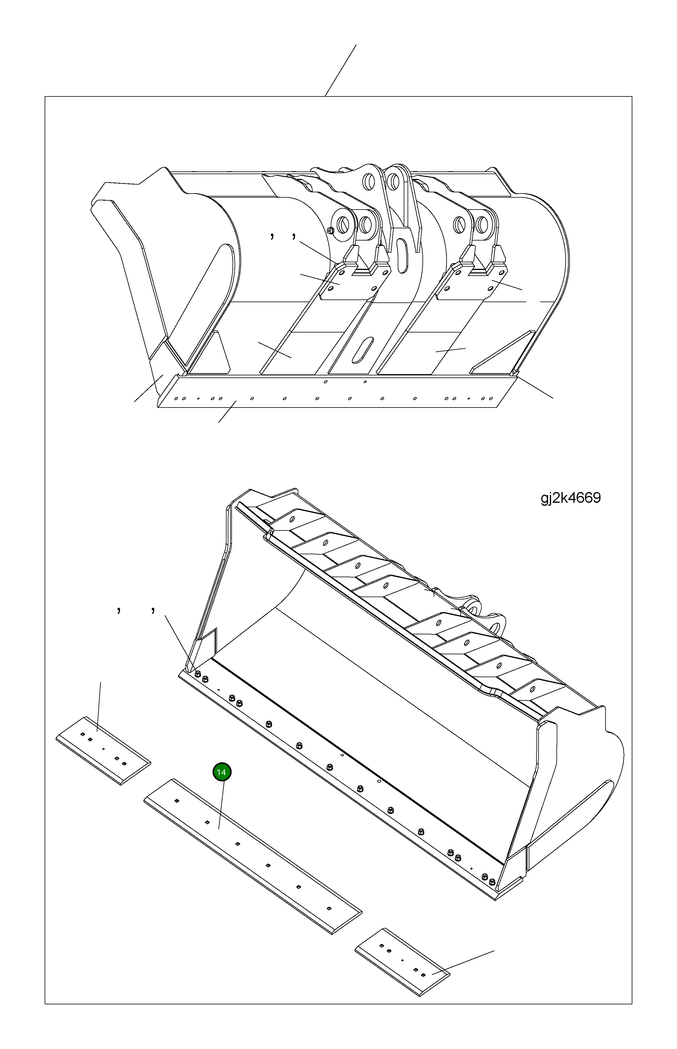 Внутренний отвал 425-71-H2510 Komatsu