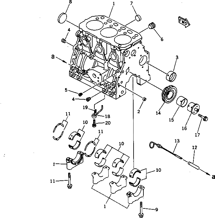 Втулка YM129150-25061 Komatsu