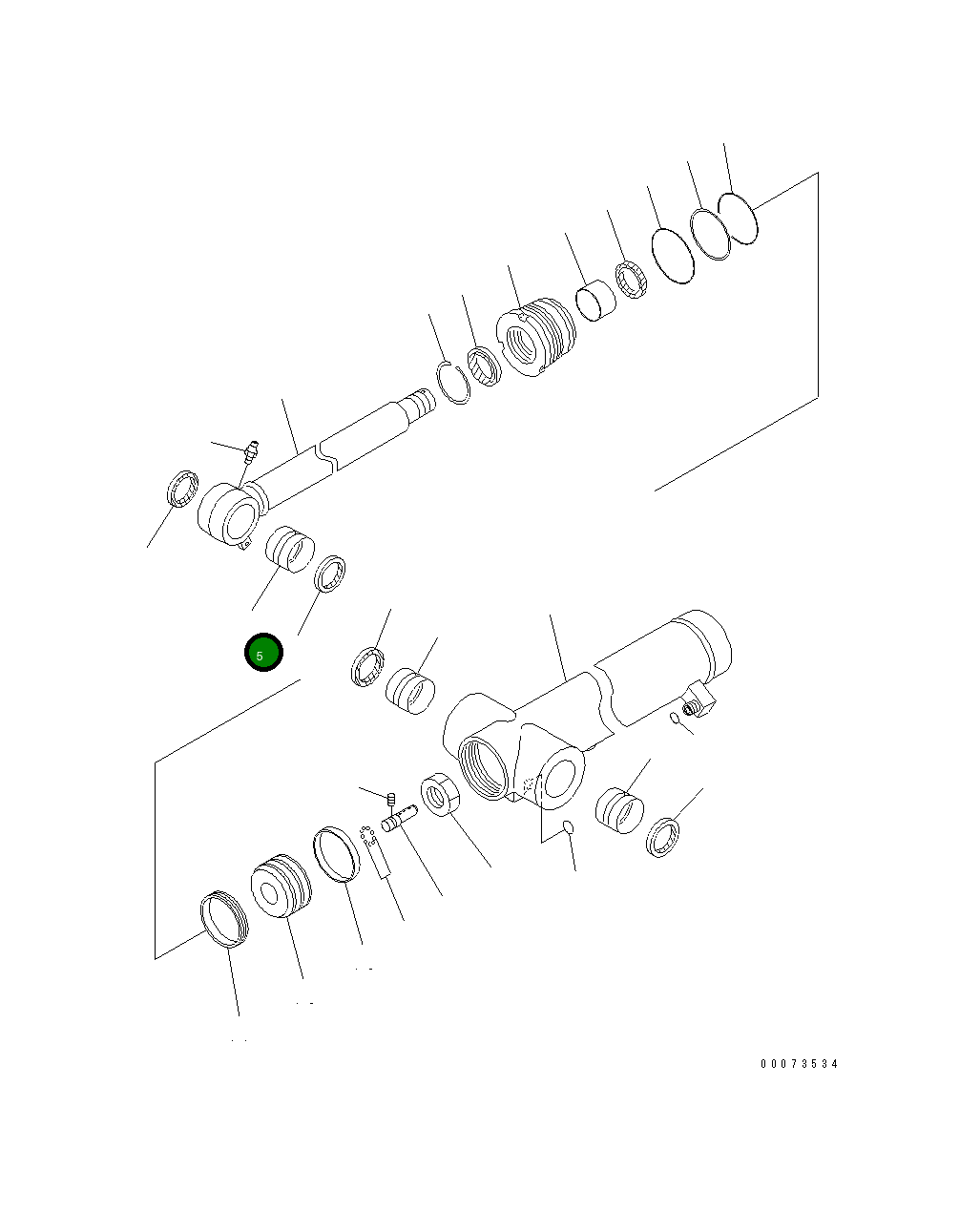 Втулка 707-76-60720 Komatsu
