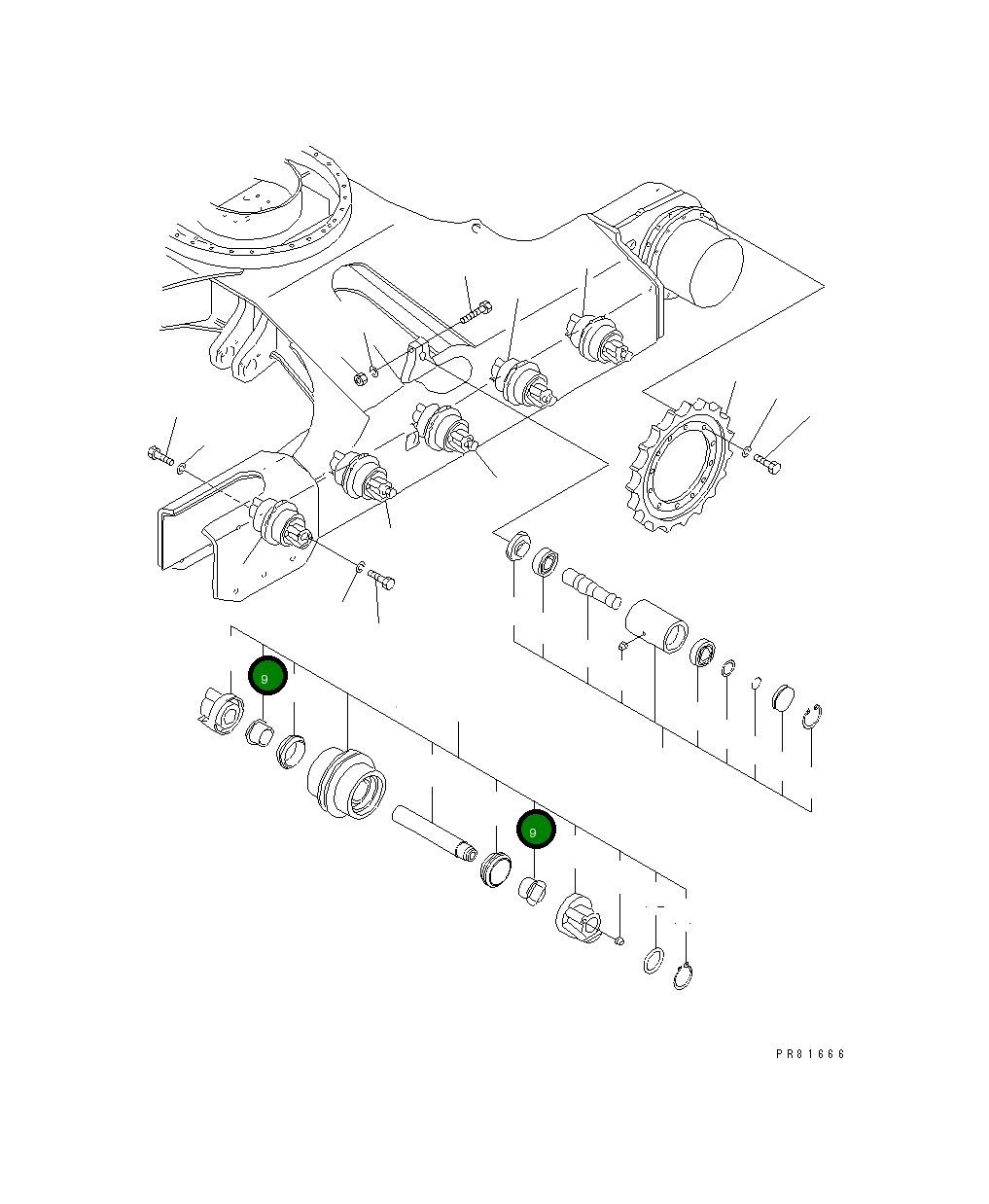 Втулка YM182900-55790 Komatsu