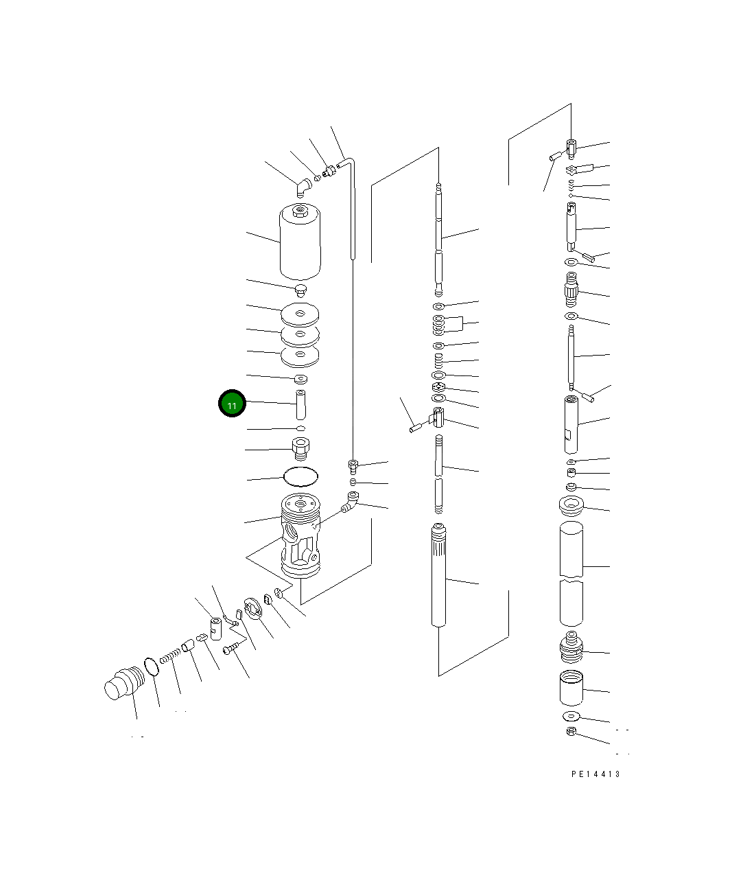Втулка YU706067-4 Komatsu