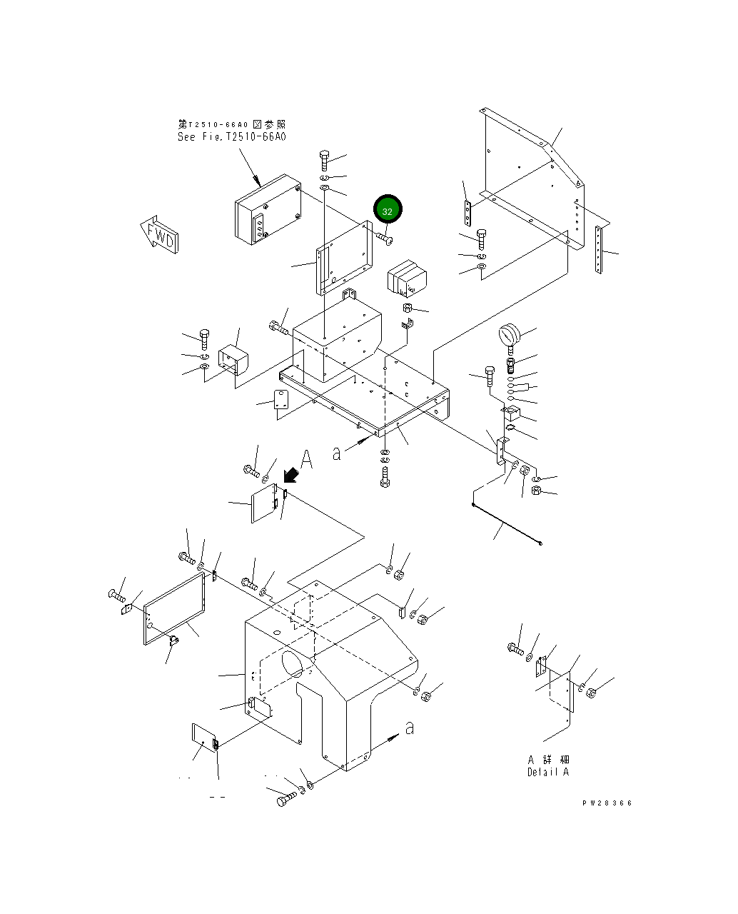 Винт MH21831-06010 Komatsu