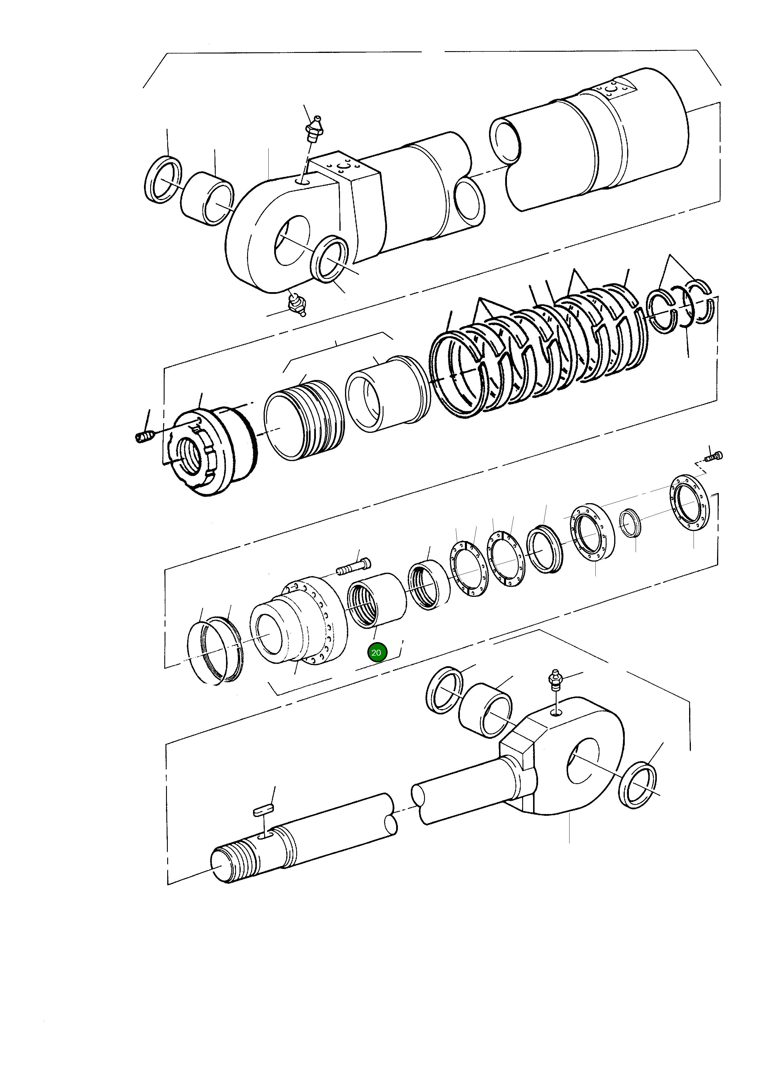 Втулка подшипника (не обслуживается в полевых условиях) 430 979 40 Komatsu