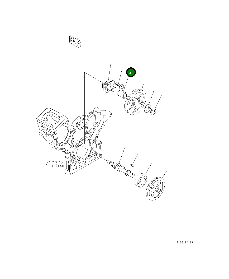 Втулка YM119620-25912 Komatsu