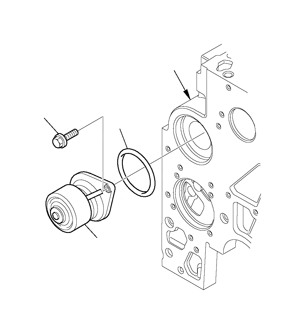 Водяной насос EA504062854 Komatsu