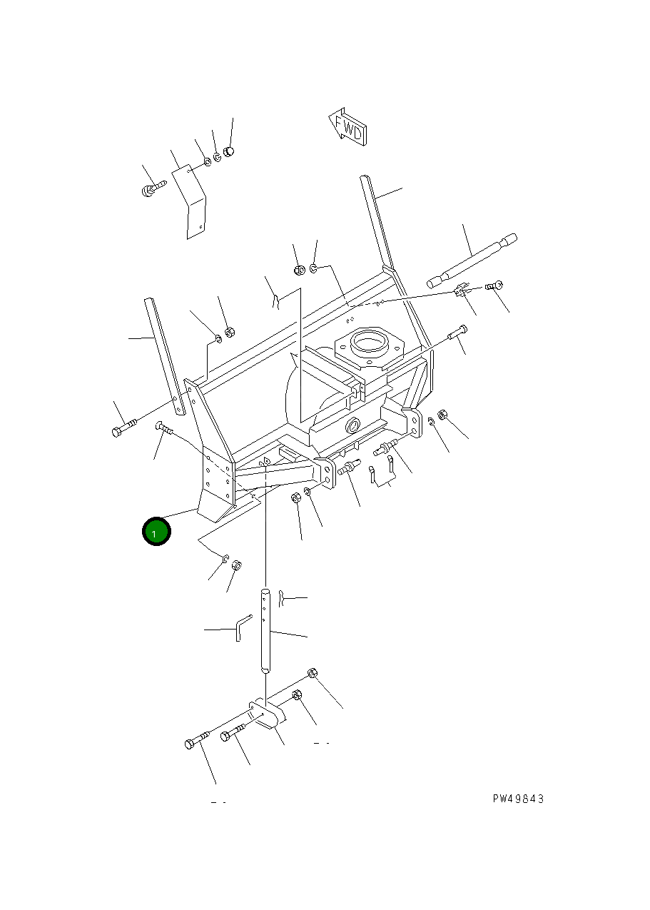 Воздуходувка TA53611000 Komatsu