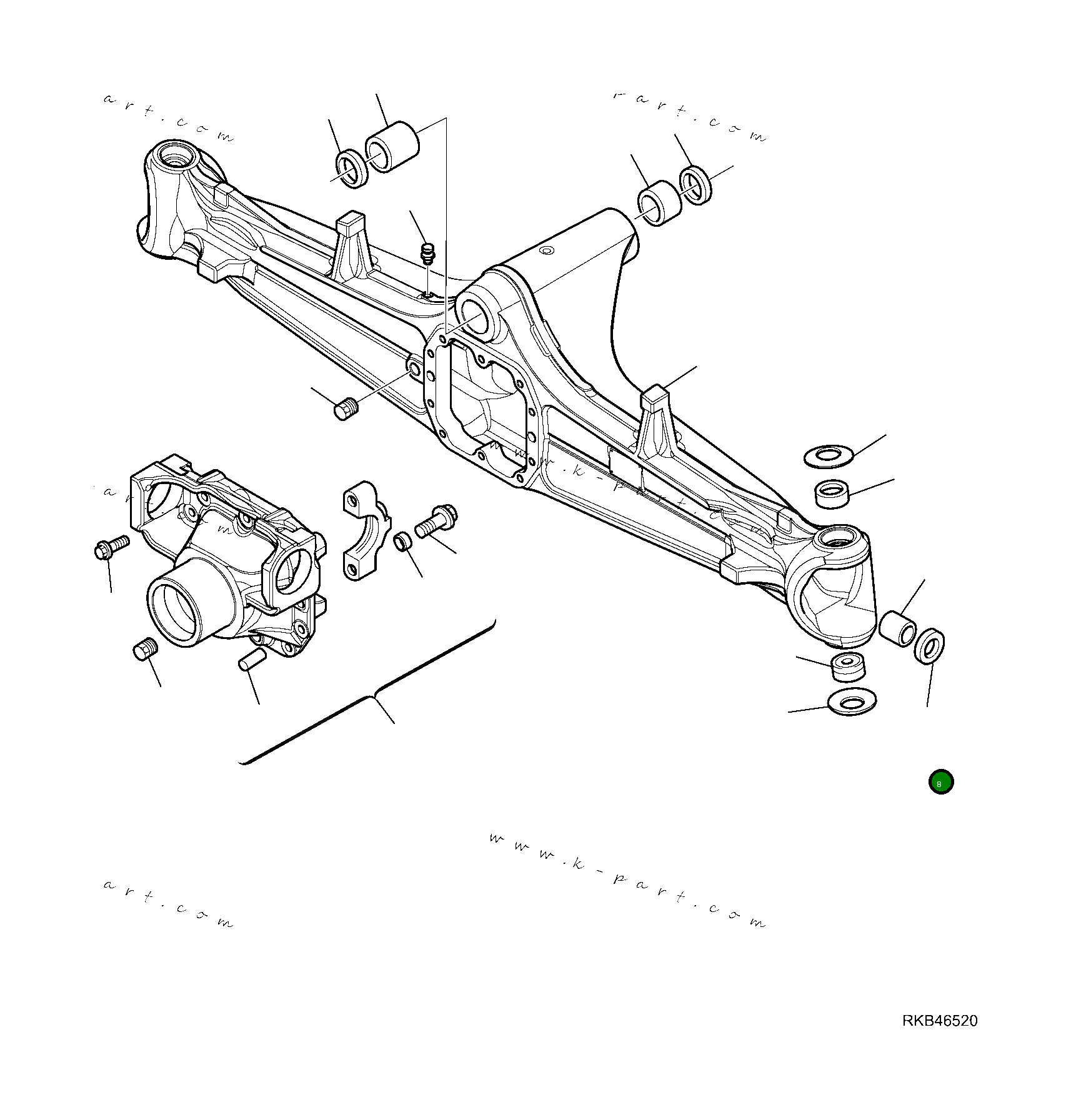 Втулка CA0143563 Komatsu