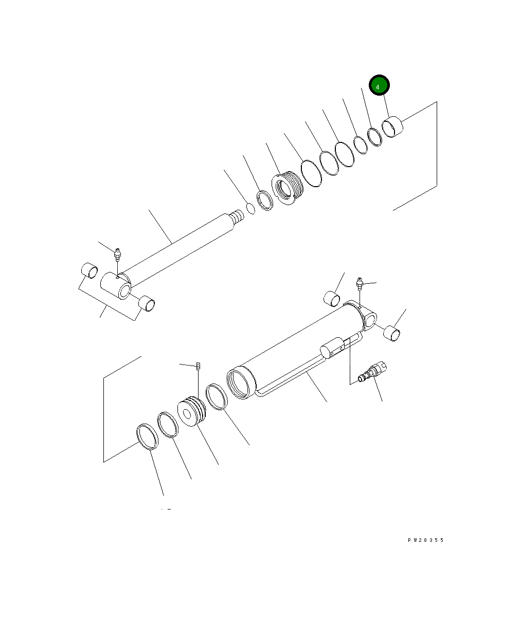 Втулка MH25511-07035 Komatsu
