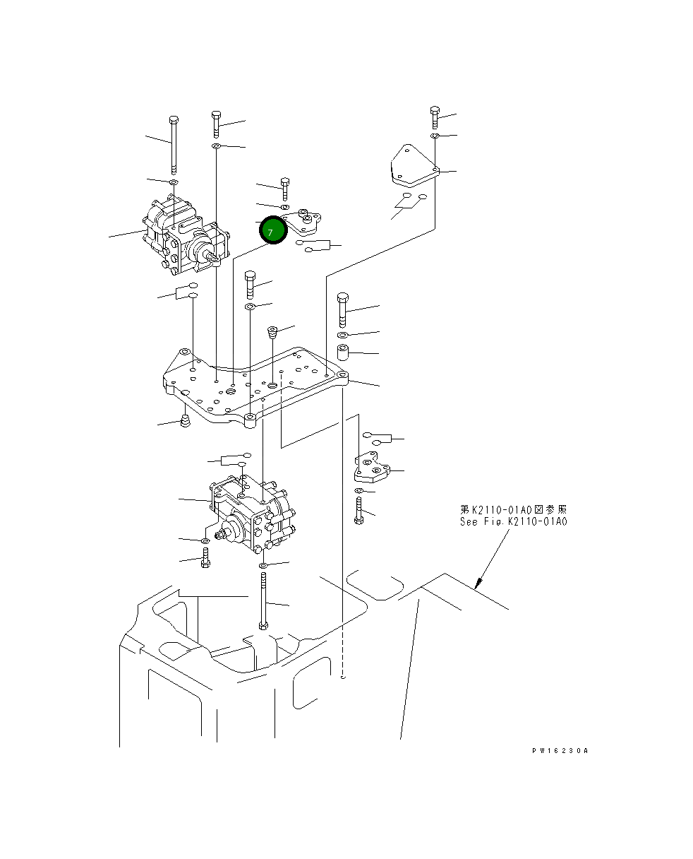 Пластина 175-61-15520 Komatsu