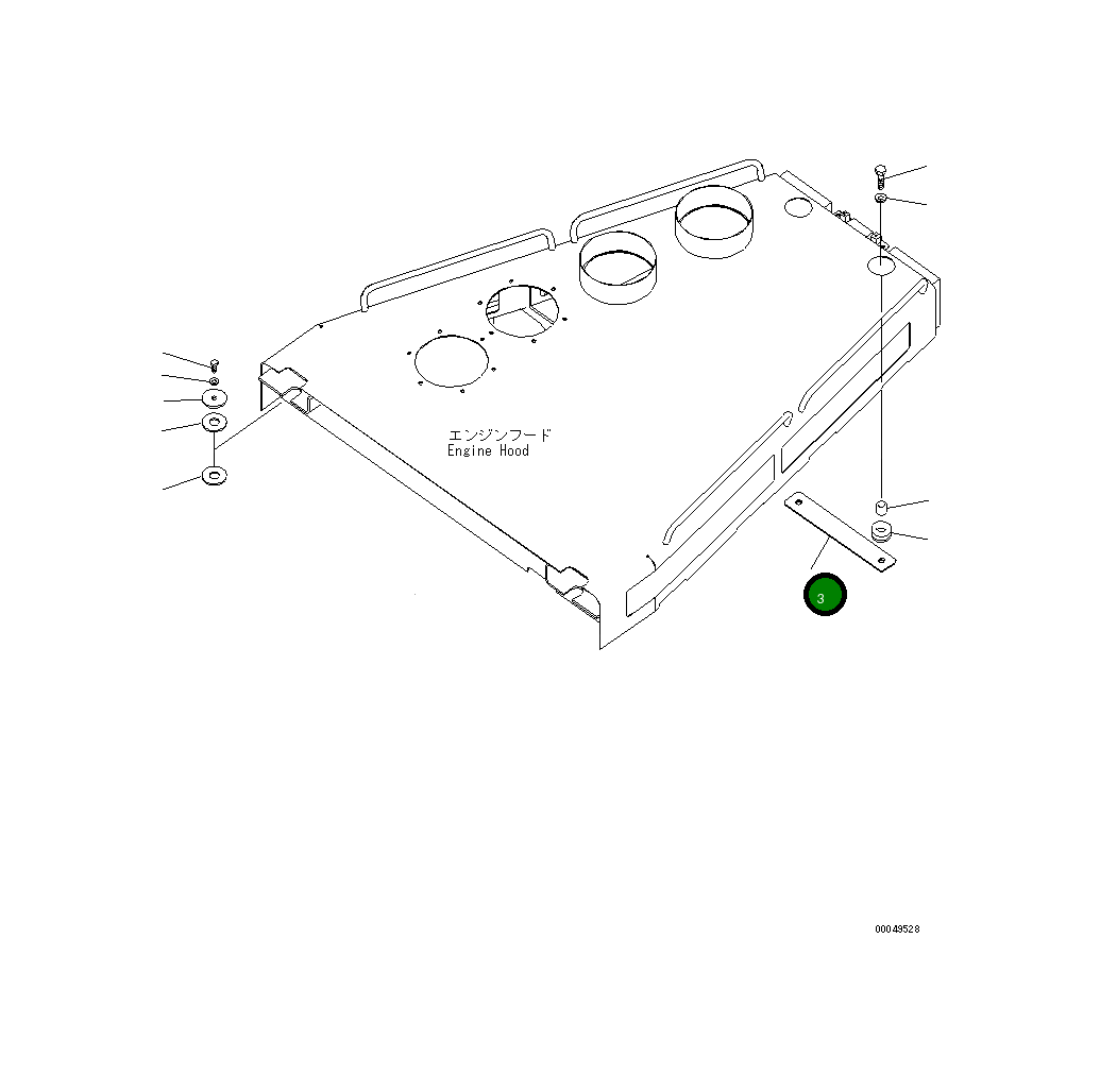Пластина 198-54-78360 Komatsu