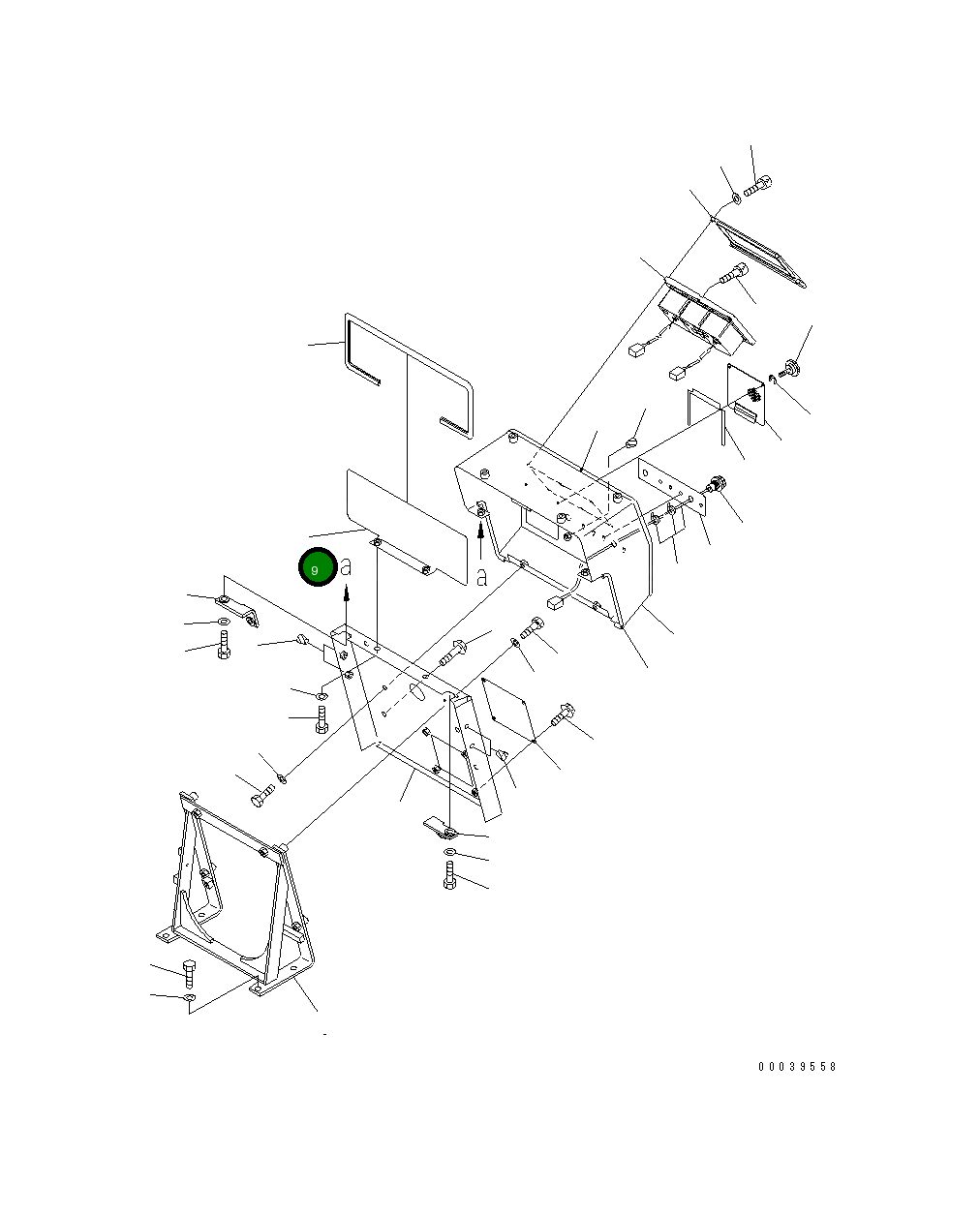 Пластина 17M-54-44590 Komatsu