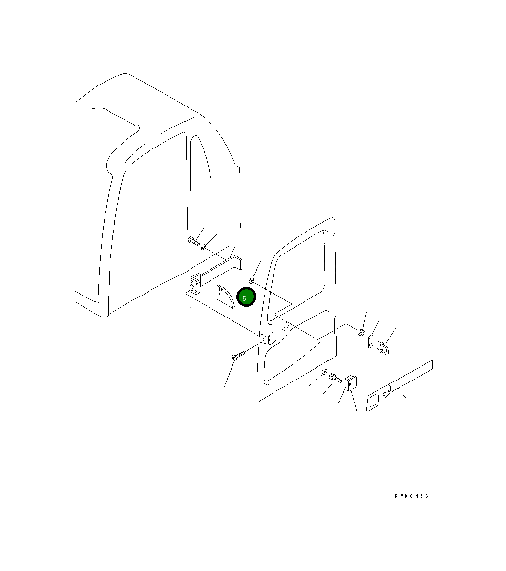 Пластина 20E-54-K6210 Komatsu
