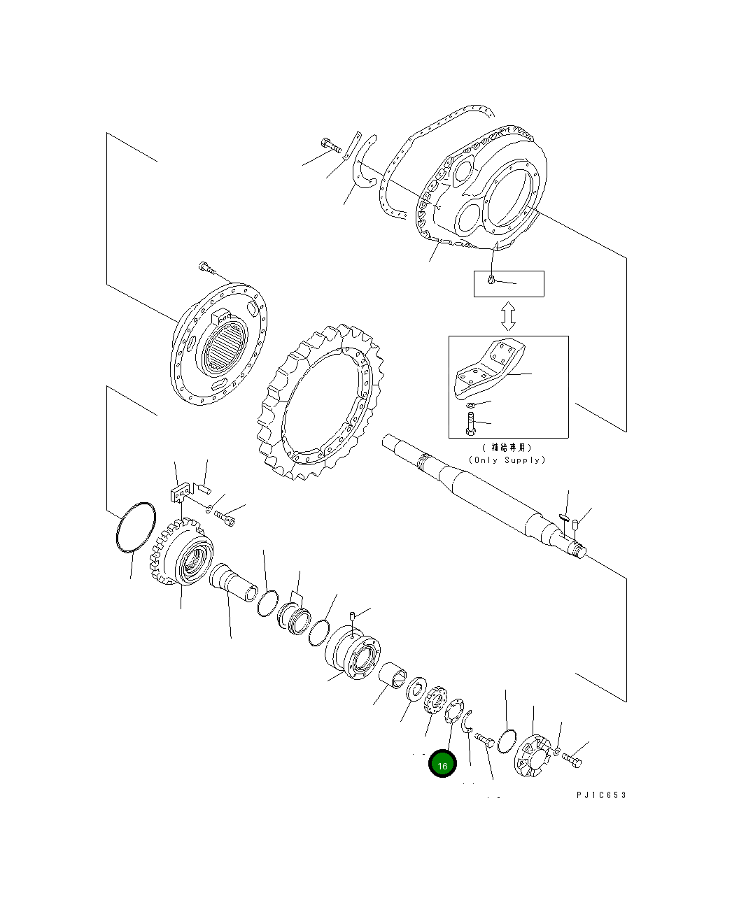 Пластина 154-27-15240 Komatsu