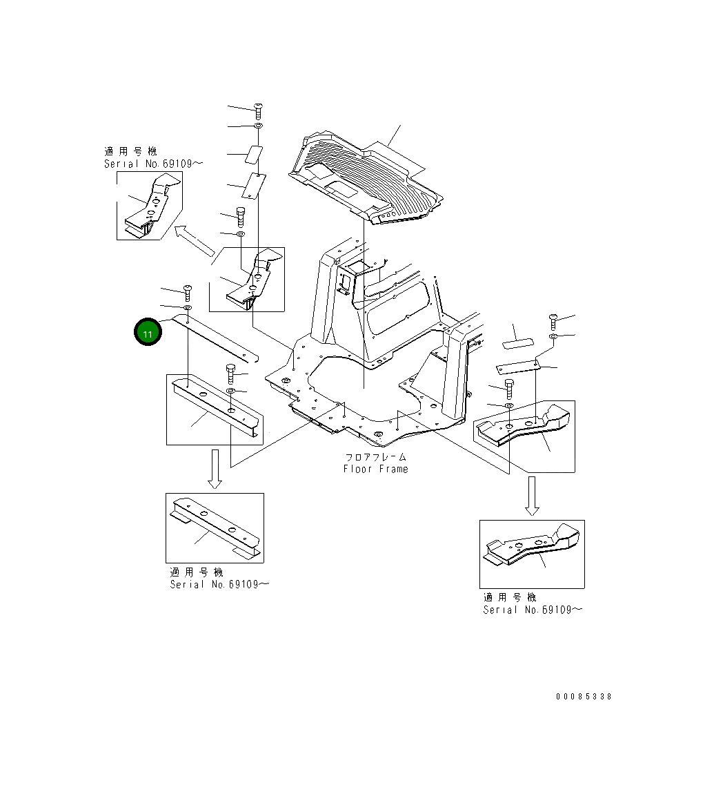 Пластина 154-54-71890 Komatsu
