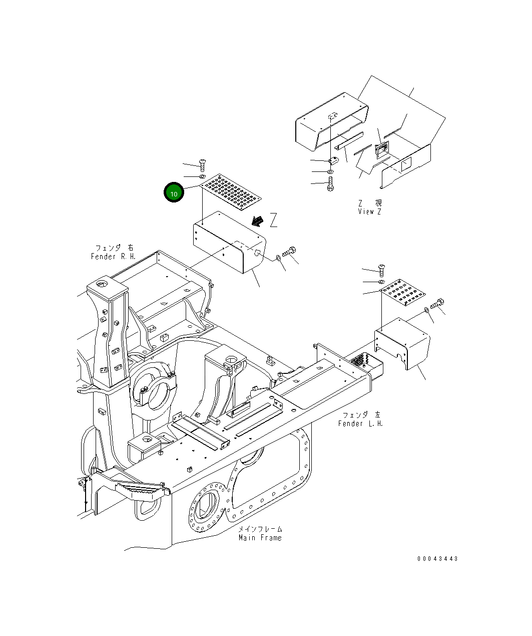 Пластина 17A-54-44330 Komatsu