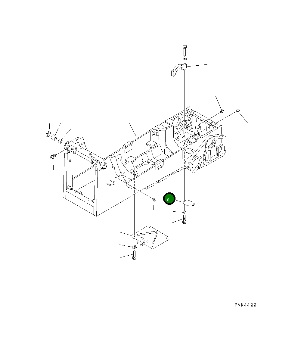 Пластина 14Y-21-14121 Komatsu