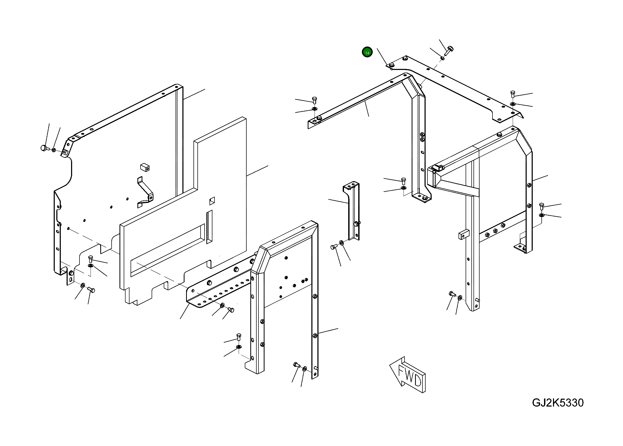 Пластина 20E-54-31140 Komatsu
