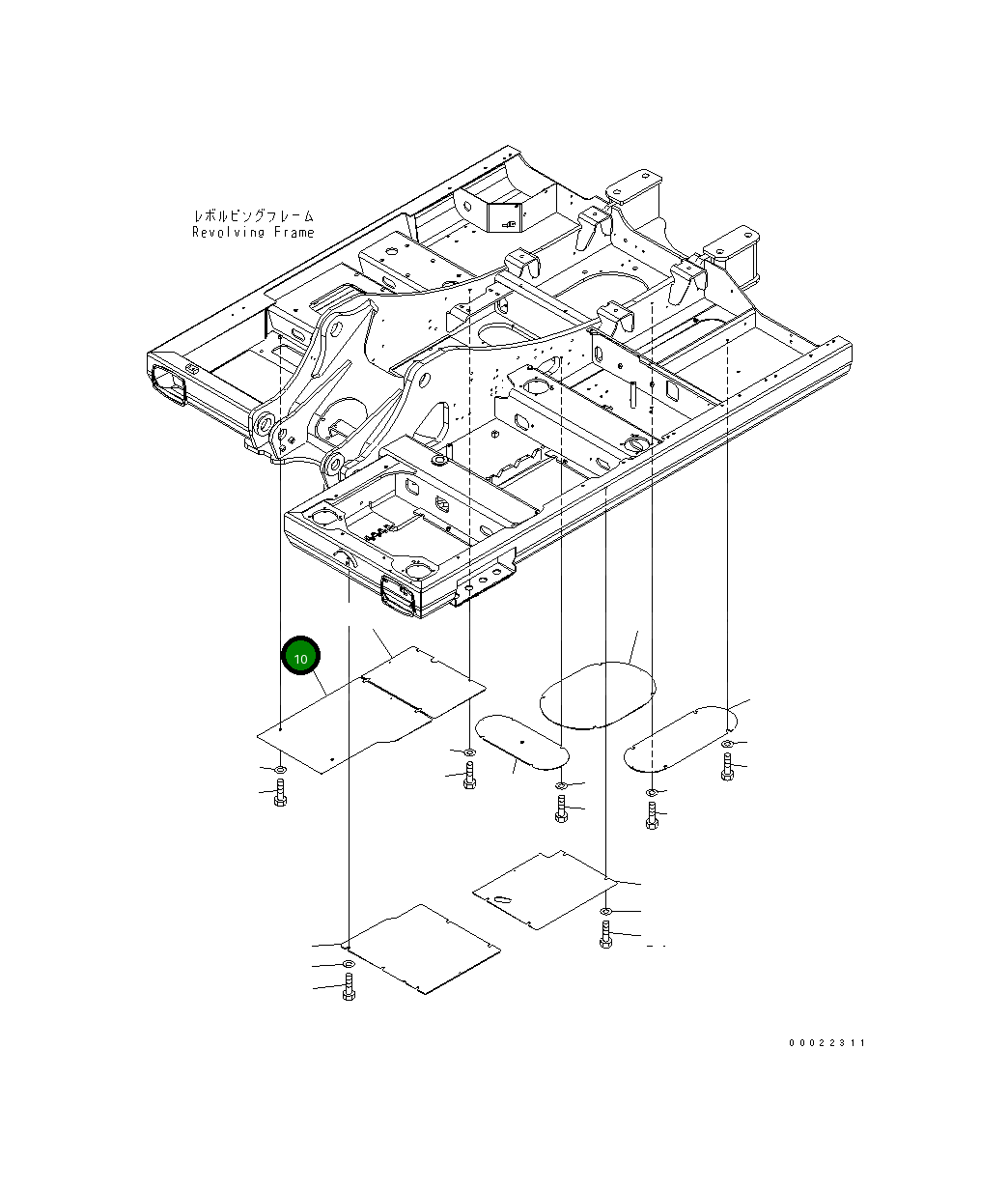 Пластина 20G-54-34162 Komatsu