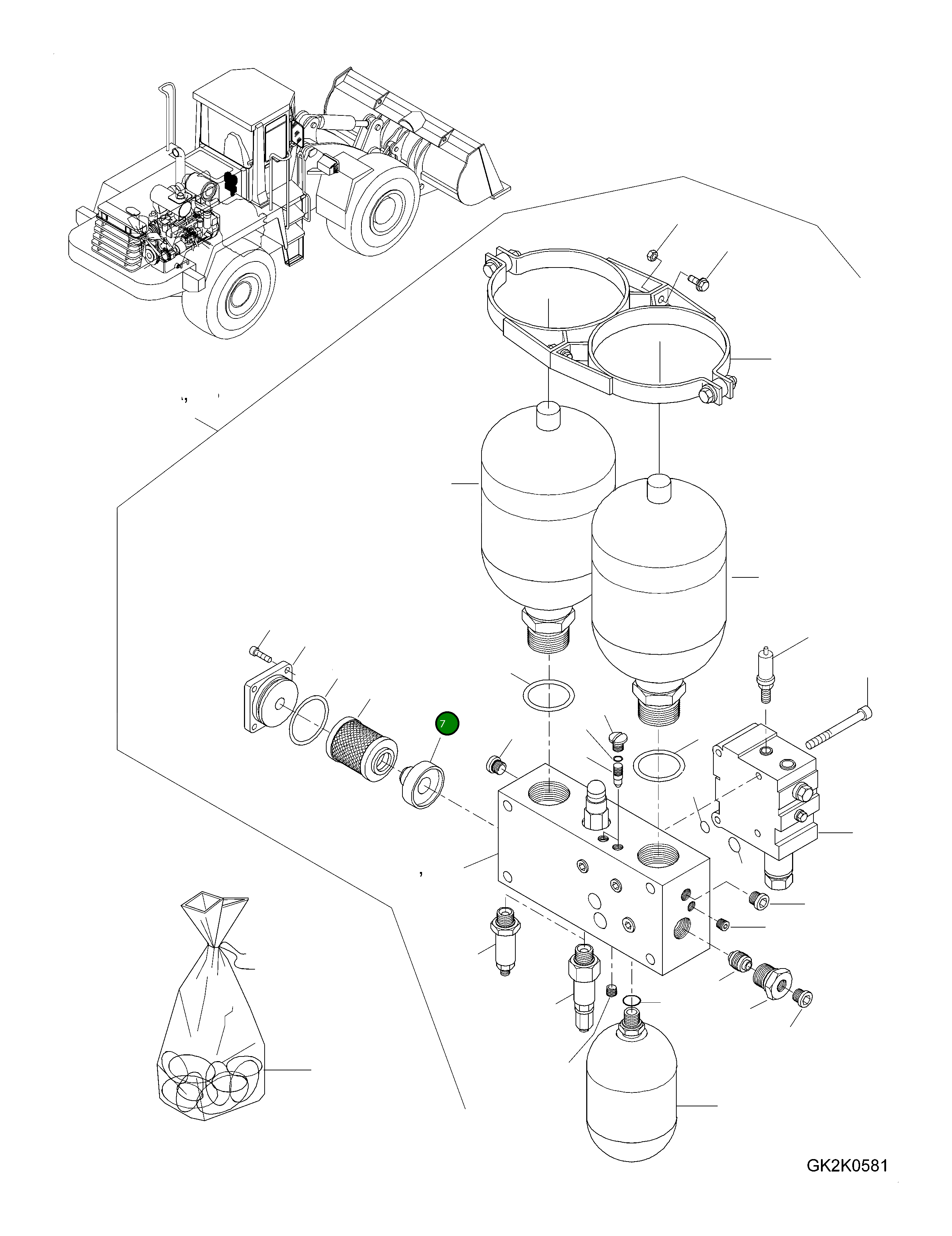 Пилот 421-43-H0P44 Komatsu
