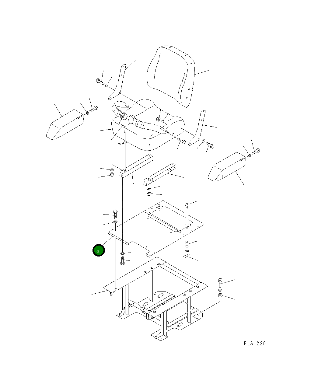 Пластина 113-57-41122 Komatsu