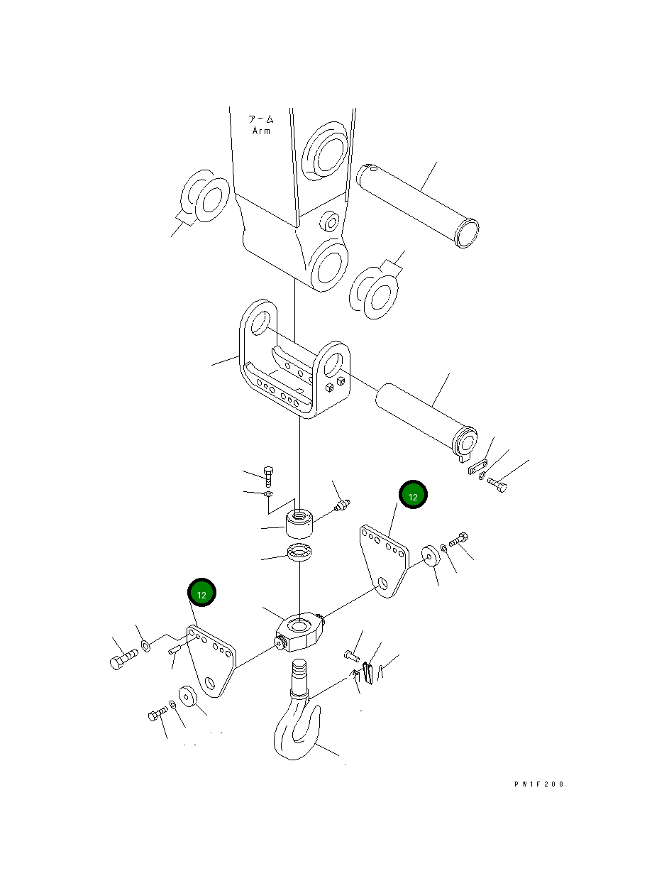 Пластина 208-70-62310 Komatsu
