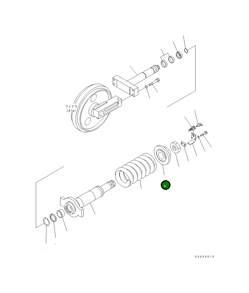 Пилот 22B-30-12230 Komatsu