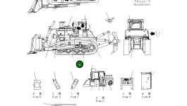 Пластина 195-98-23411 Komatsu