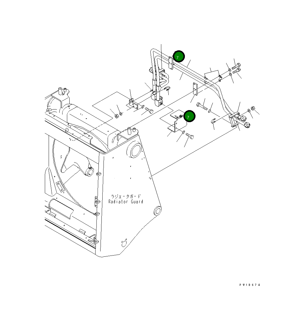 Пластина 195-61-61170 Komatsu