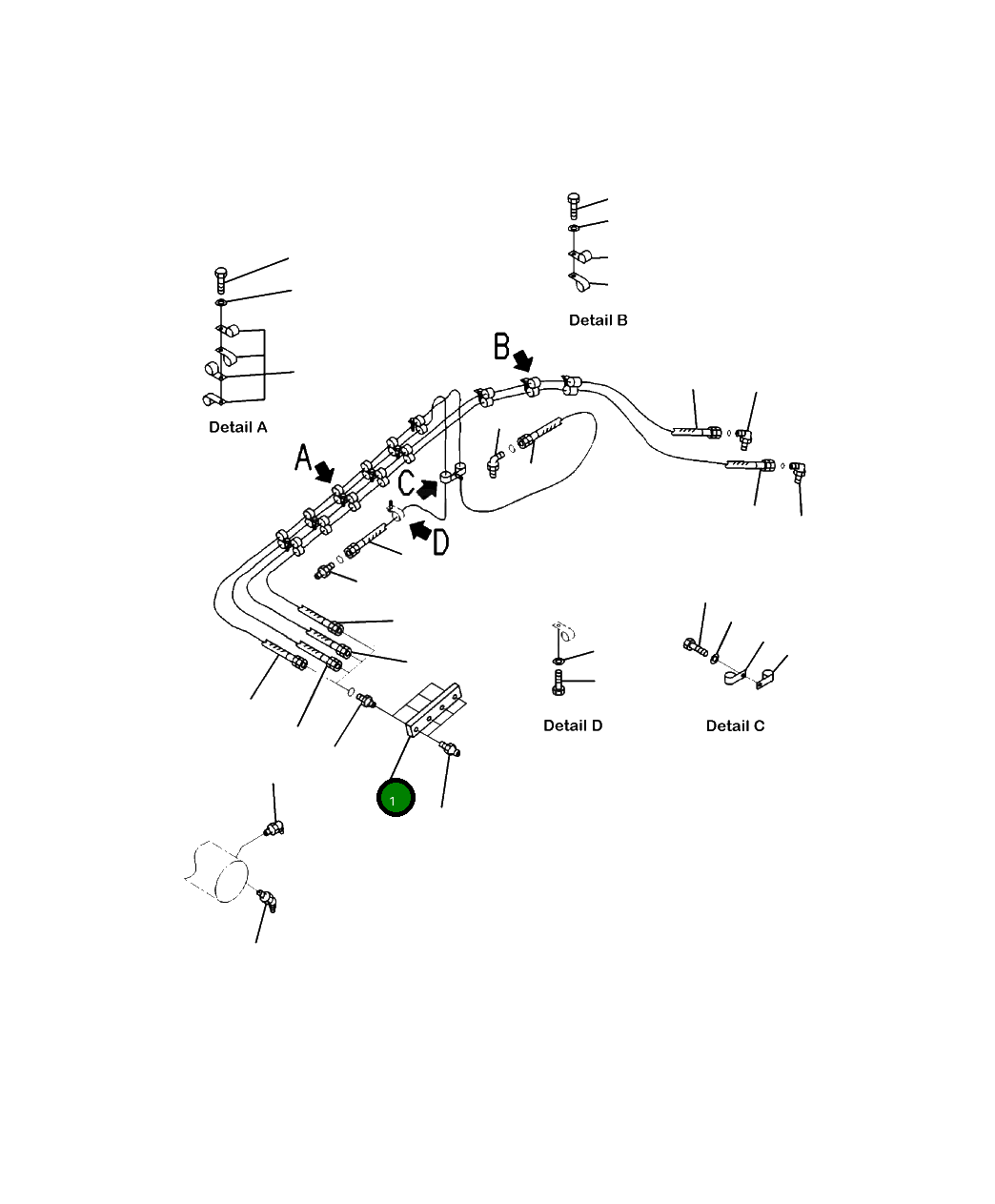 Пластина 206-958-1421 Komatsu