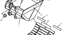 Пластина 207-934-DT50 Komatsu