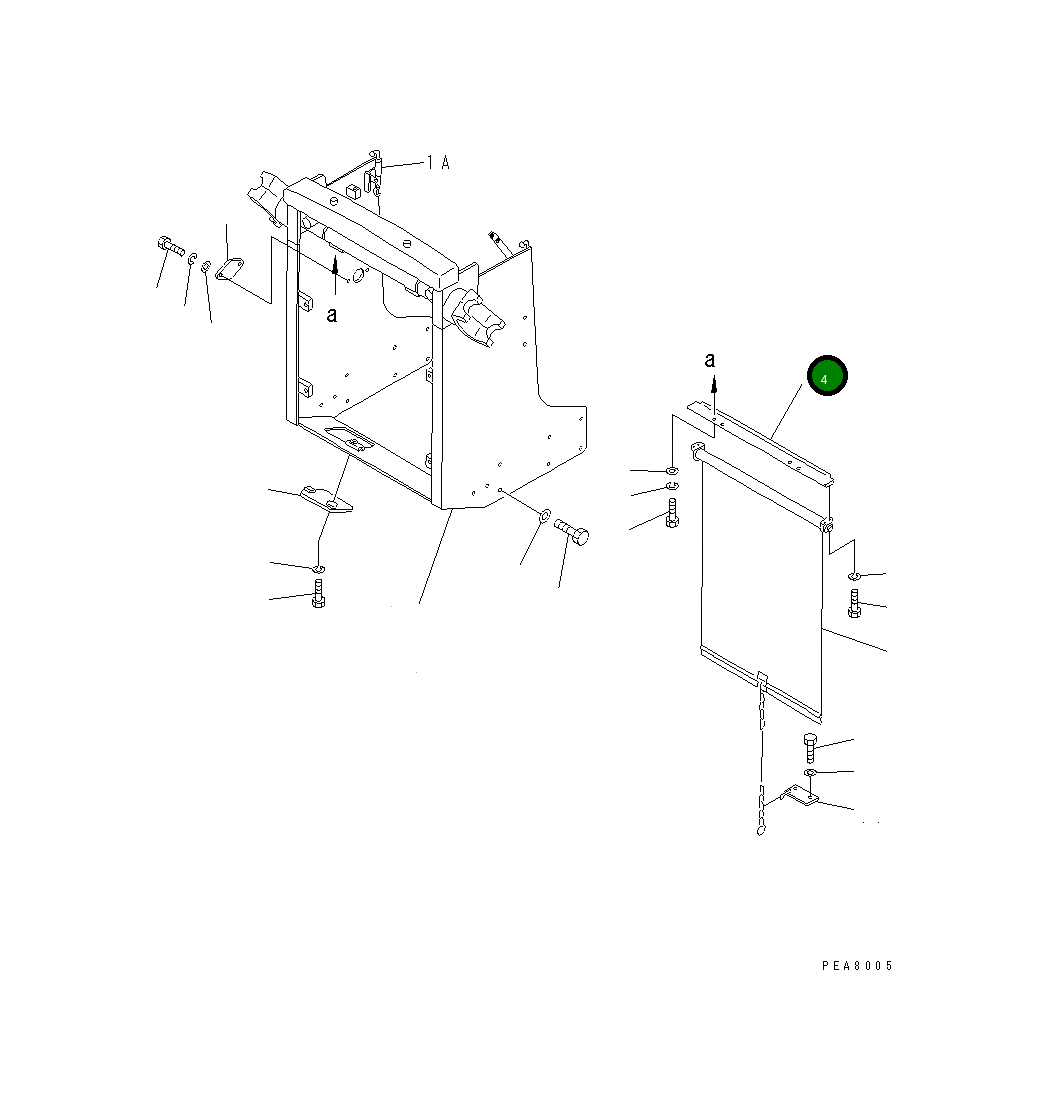 Пластина 13F-A55-1120 Komatsu