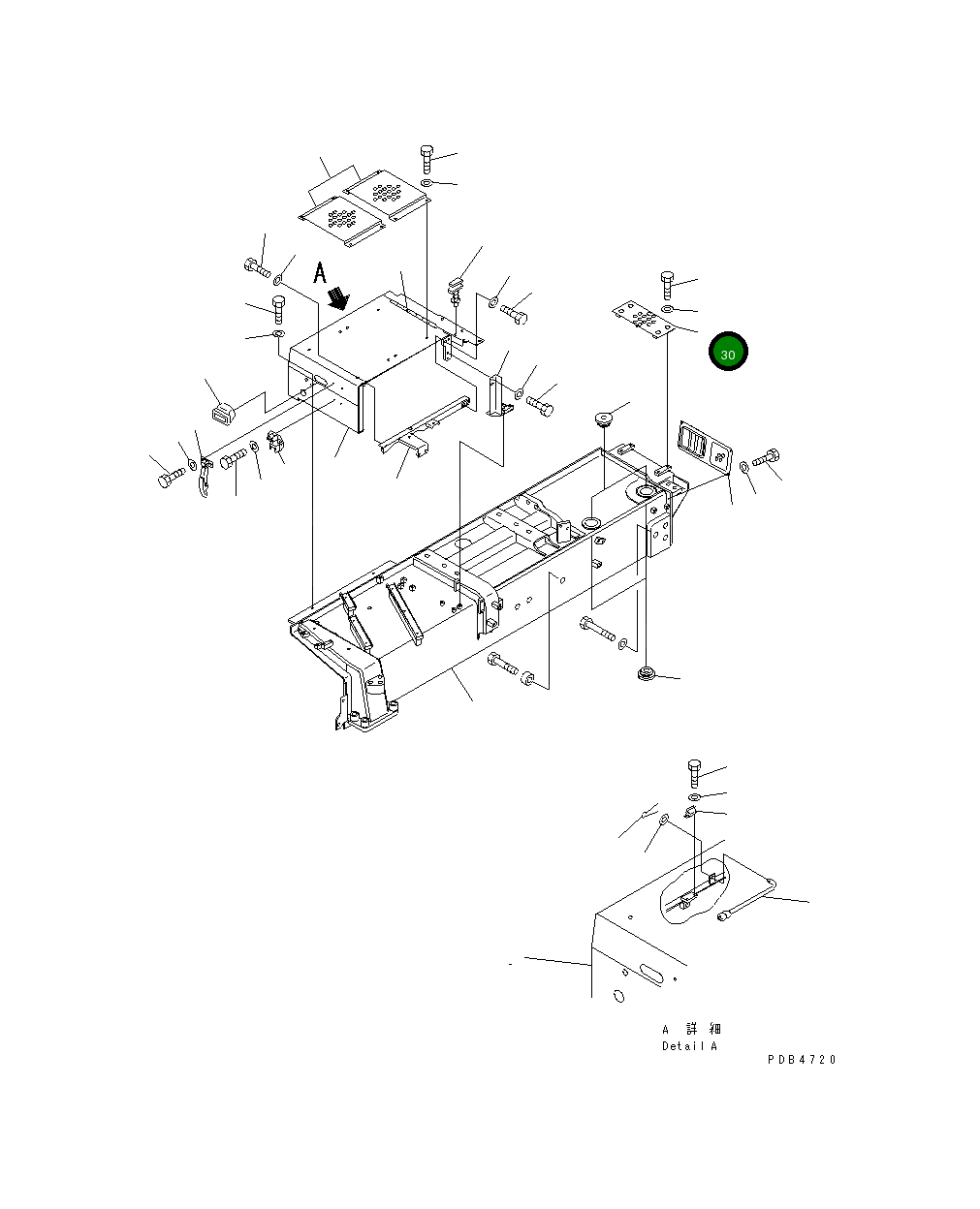 Пластина 195-54-43570 Komatsu
