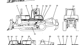 Пластина 195-98-21370 Komatsu