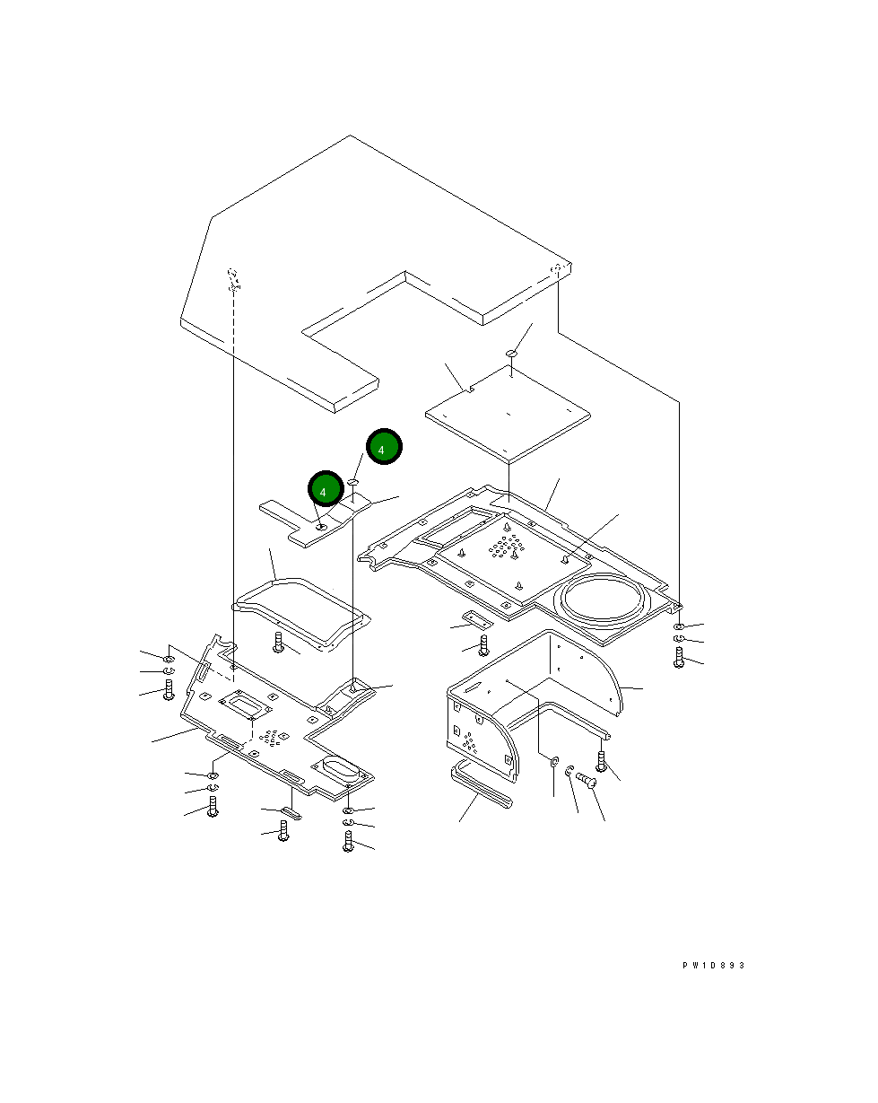 Пластина 205-54-85120 Komatsu
