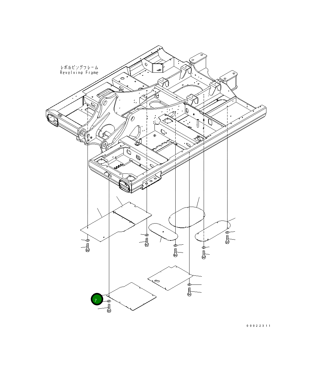 Пластина 20G-54-34133 Komatsu