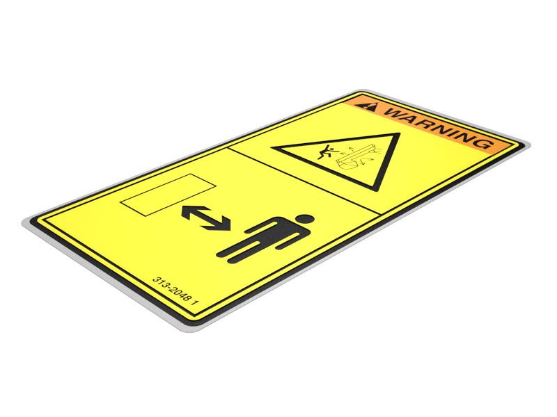 313-2048:Наклейка для стрелы с предупреждением о разрушении