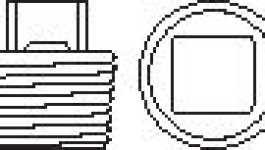 2B-7457:Труба — заглушки квадратного сечения