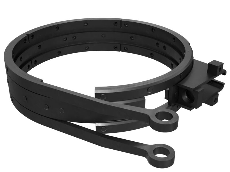 0R-8744:Лента и тормозная накладка  (тормоз рулевого механизма)