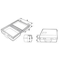 6V-3073:Пластмассовый контейнер для переноски длиной 311,15 мм