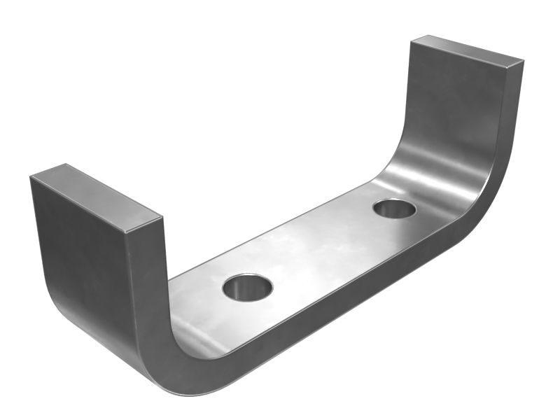 7Y-1746:Монтажная пластина толщиной 8 мм с двумя болтами