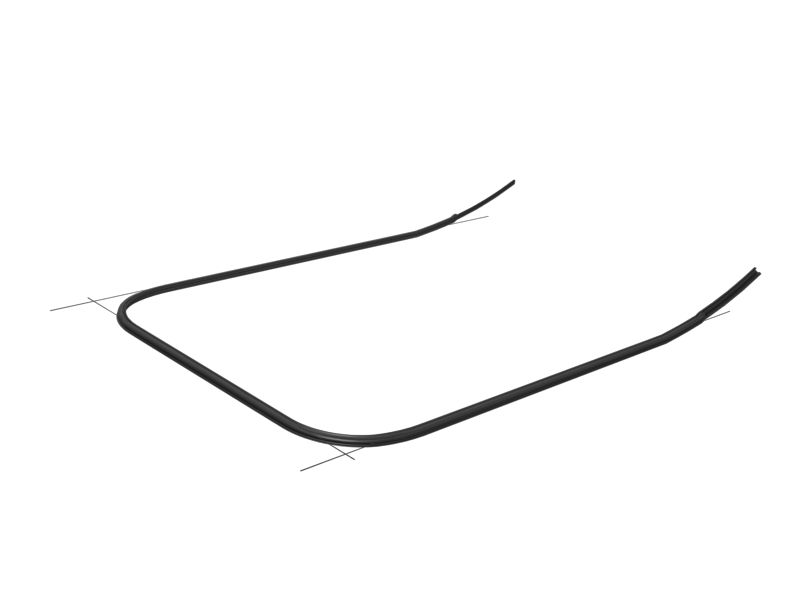 156-6601:Резиновое уплотнение стекла EPDM длиной 1457,9 мм