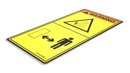 313-2048:Наклейка для стрелы с предупреждением о разрушении