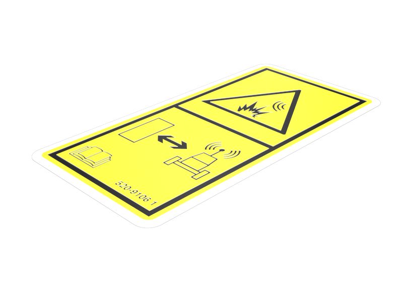 520-9106:Наклейка с предупреждением о системе Product Link