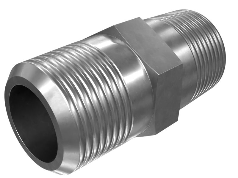 4K-5629:Прямой переходник с шестигранной головкой с резьбой 1/2-14 NPTF