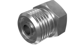 8T-4128:Прямой переходник с шестигранной головкой (9/16-18 X 1/8-27 NPTF)